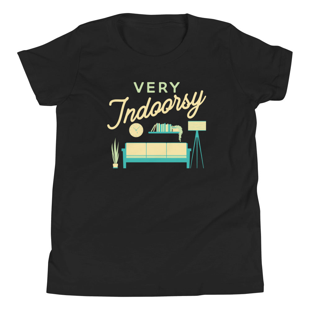 Very Indoorsy Kid's Youth Tee Hoodie, Sweatshirt | CoreVibeTees.com (Image 2)