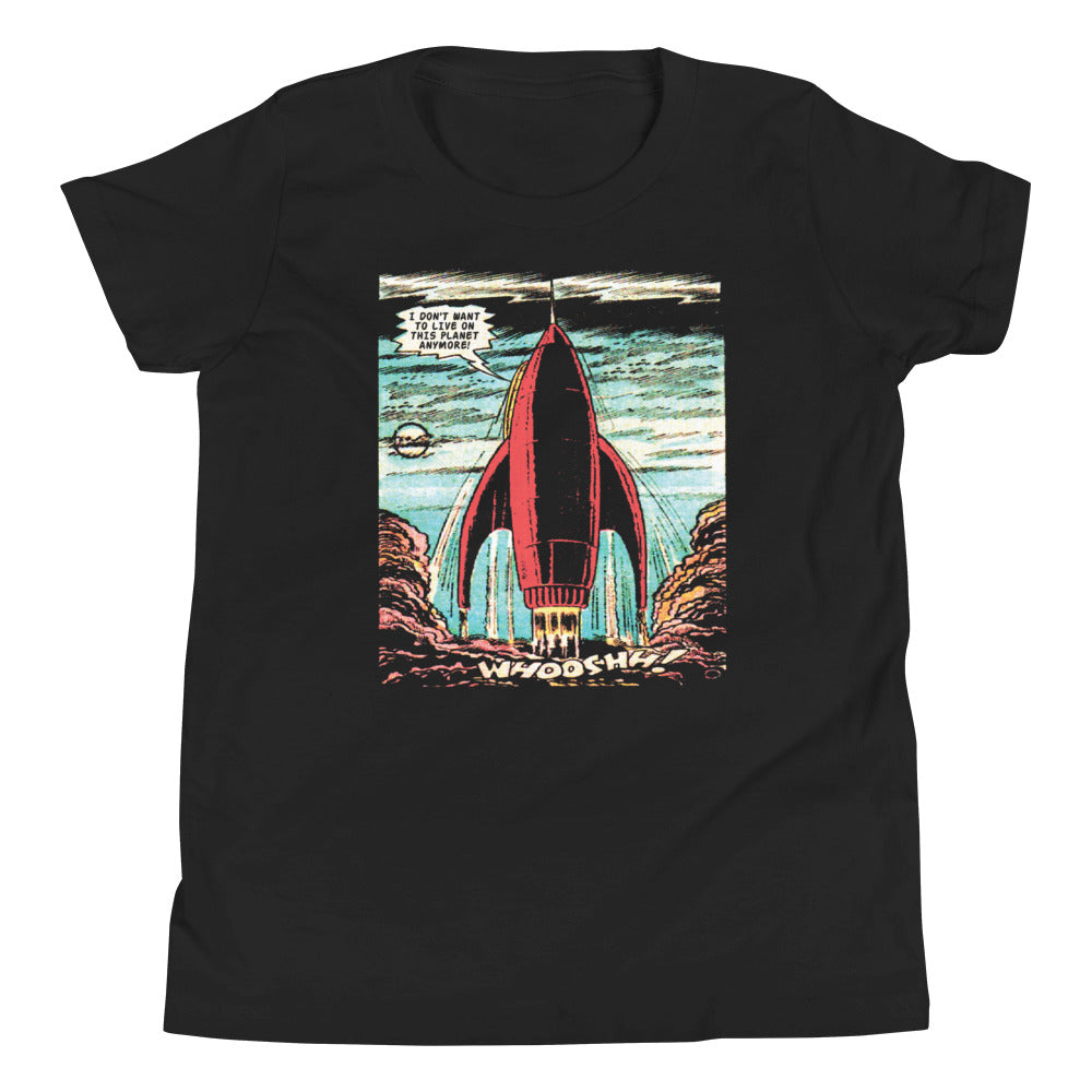 I Don't Want To Live On This Planet Anymore Kid's Youth Tee Hoodie, Sweatshirt | CoreVibeTees.com (Image 1)