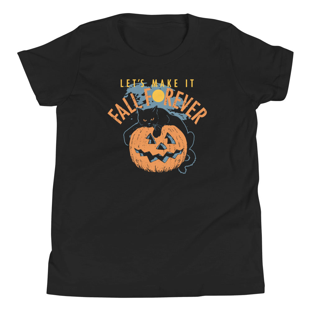 Fall Forever Kid's Youth Tee Hoodie, Sweatshirt | CoreVibeTees.com (Image 1)