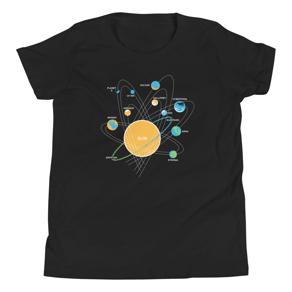 Solar System Kid's Youth Tee Hoodie, Sweatshirt | CoreVibeTees.com (Image 1)