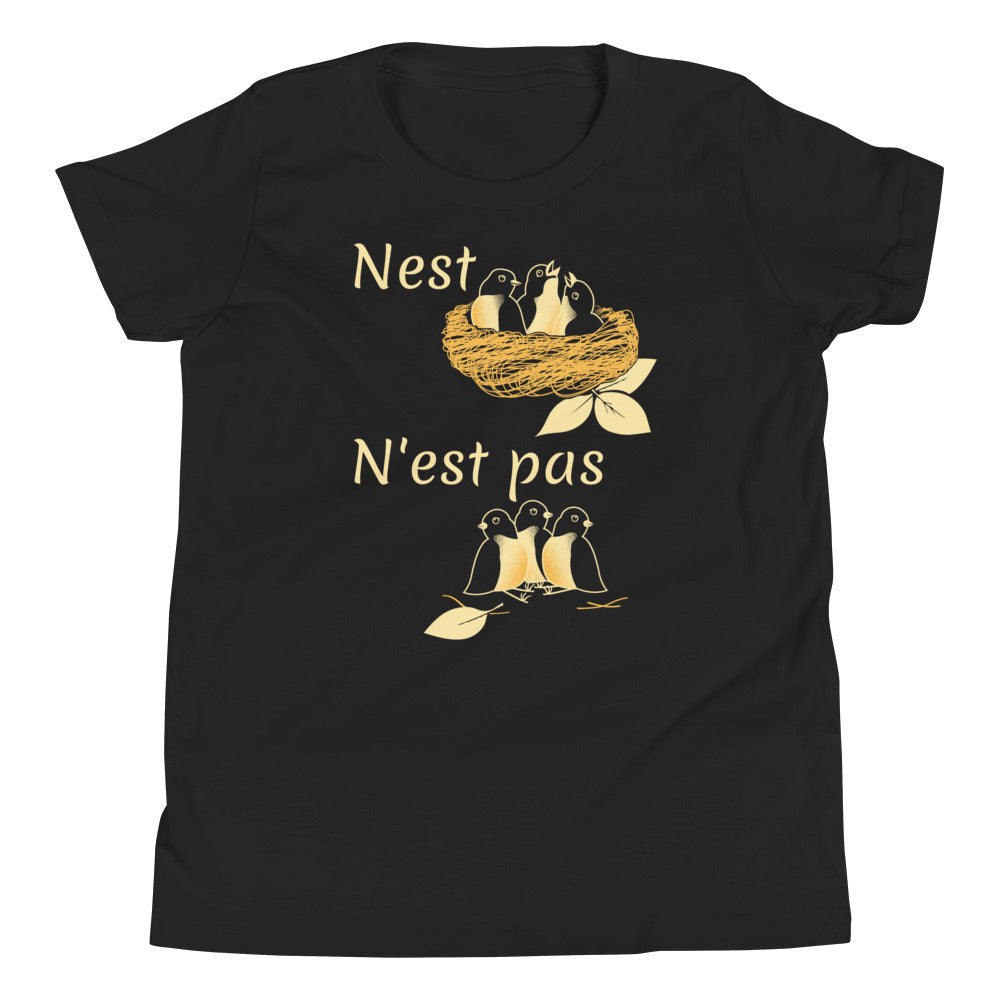 Nest N'est Pas Kid's Youth Tee Hoodie, Sweatshirt | CoreVibeTees.com (Image 2)