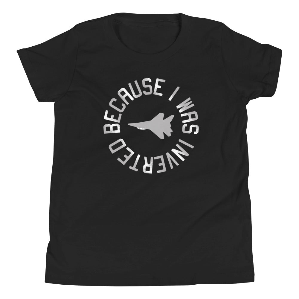 Because I Was Inverted Kid's Youth Tee Hoodie, Sweatshirt | CoreVibeTees.com (Image 2)