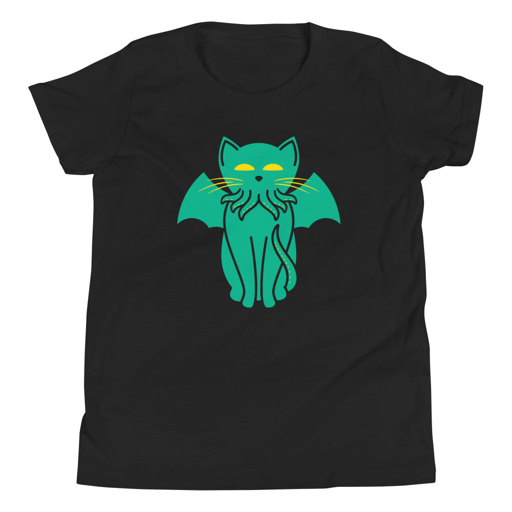 Cathulhu Kid's Youth Tee Hoodie, Sweatshirt | CoreVibeTees.com (Image 2)