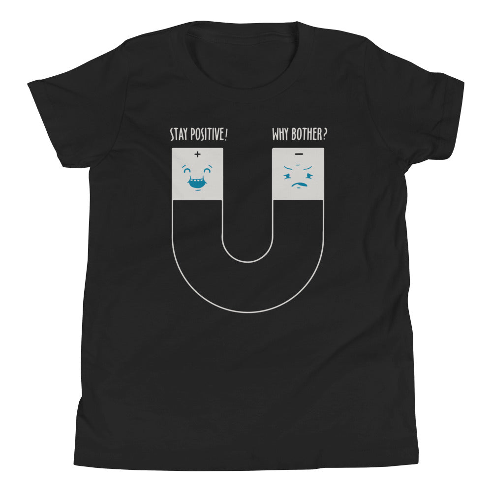 Stay Positive Kid's Youth Tee Hoodie, Sweatshirt | CoreVibeTees.com (Image 2)