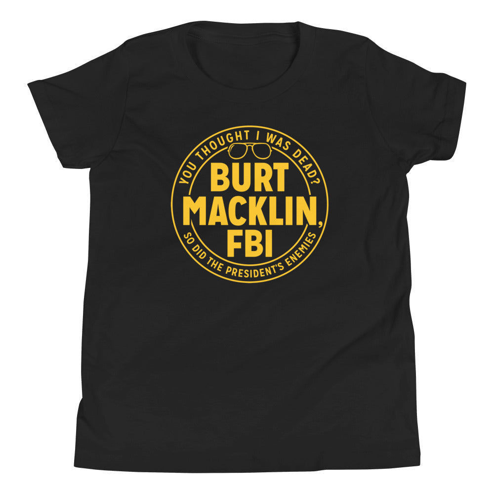 Burt Macklin, FBI Kid's Youth Tee Hoodie, Sweatshirt | CoreVibeTees.com (Image 2)