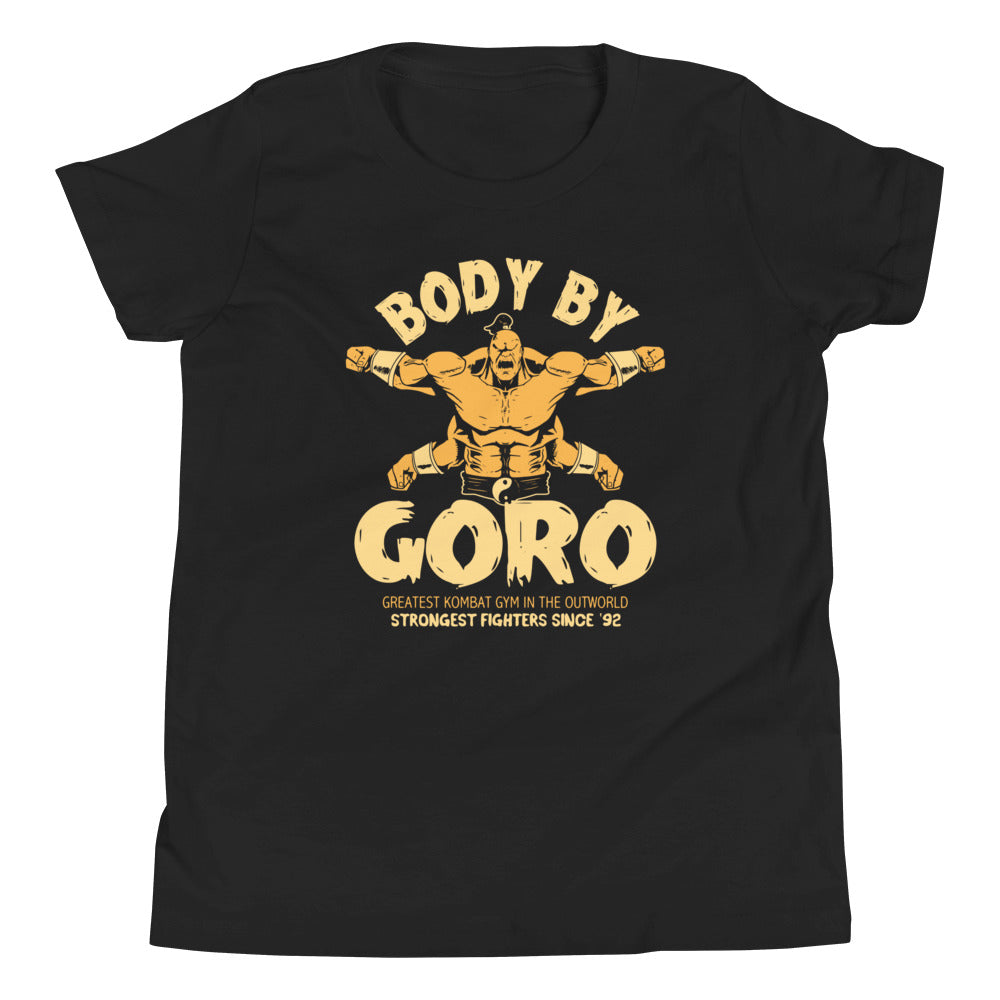 Body By Goro Kid's Youth Tee Hoodie, Sweatshirt | CoreVibeTees.com (Image 2)