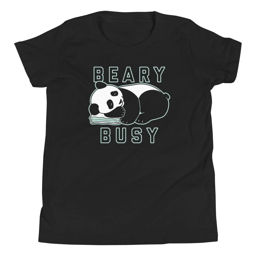 Beary Busy Kid's Youth Tee Hoodie, Sweatshirt | CoreVibeTees.com (Image 1)