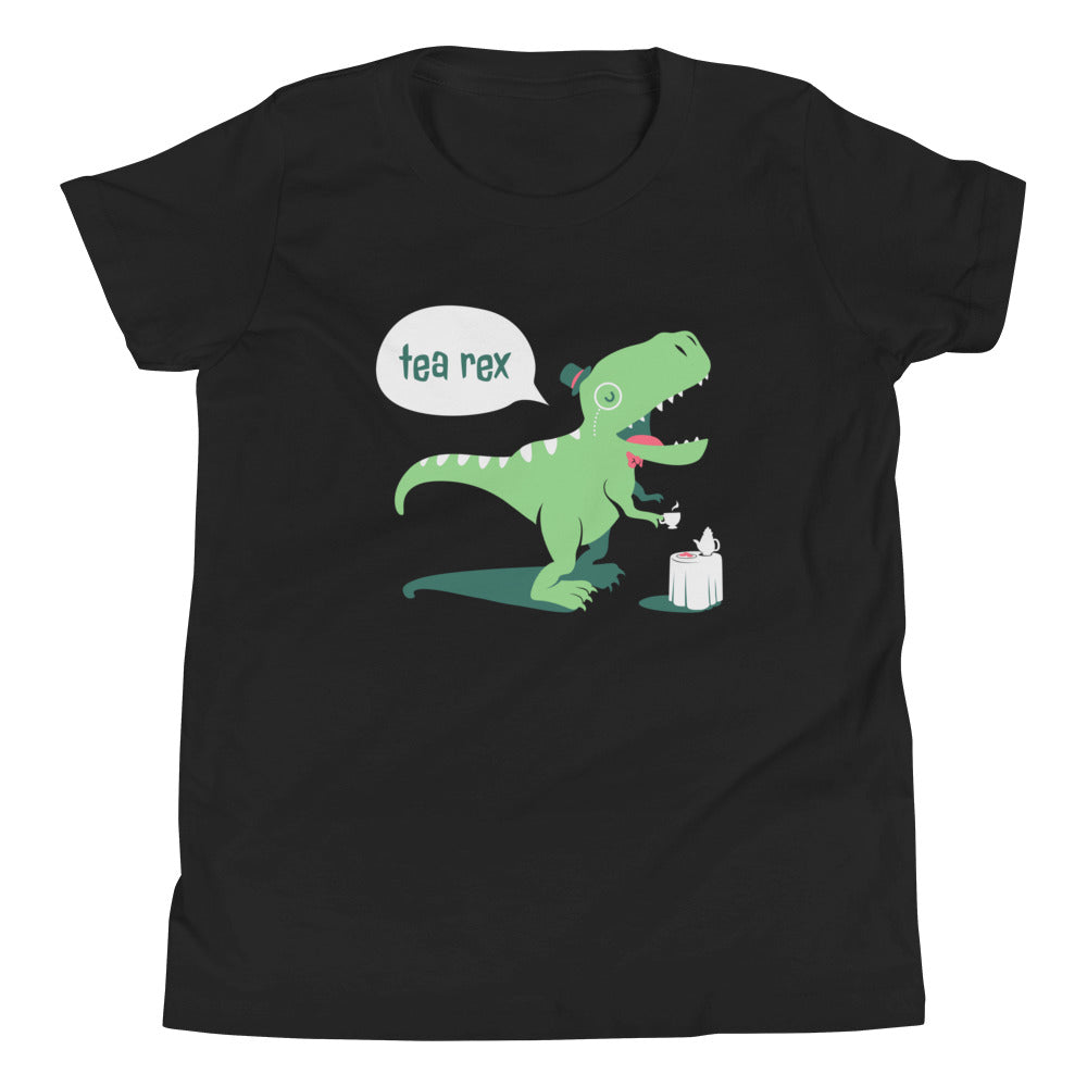 Tea Rex Kid's Youth Tee Hoodie, Sweatshirt | CoreVibeTees.com (Image 2)
