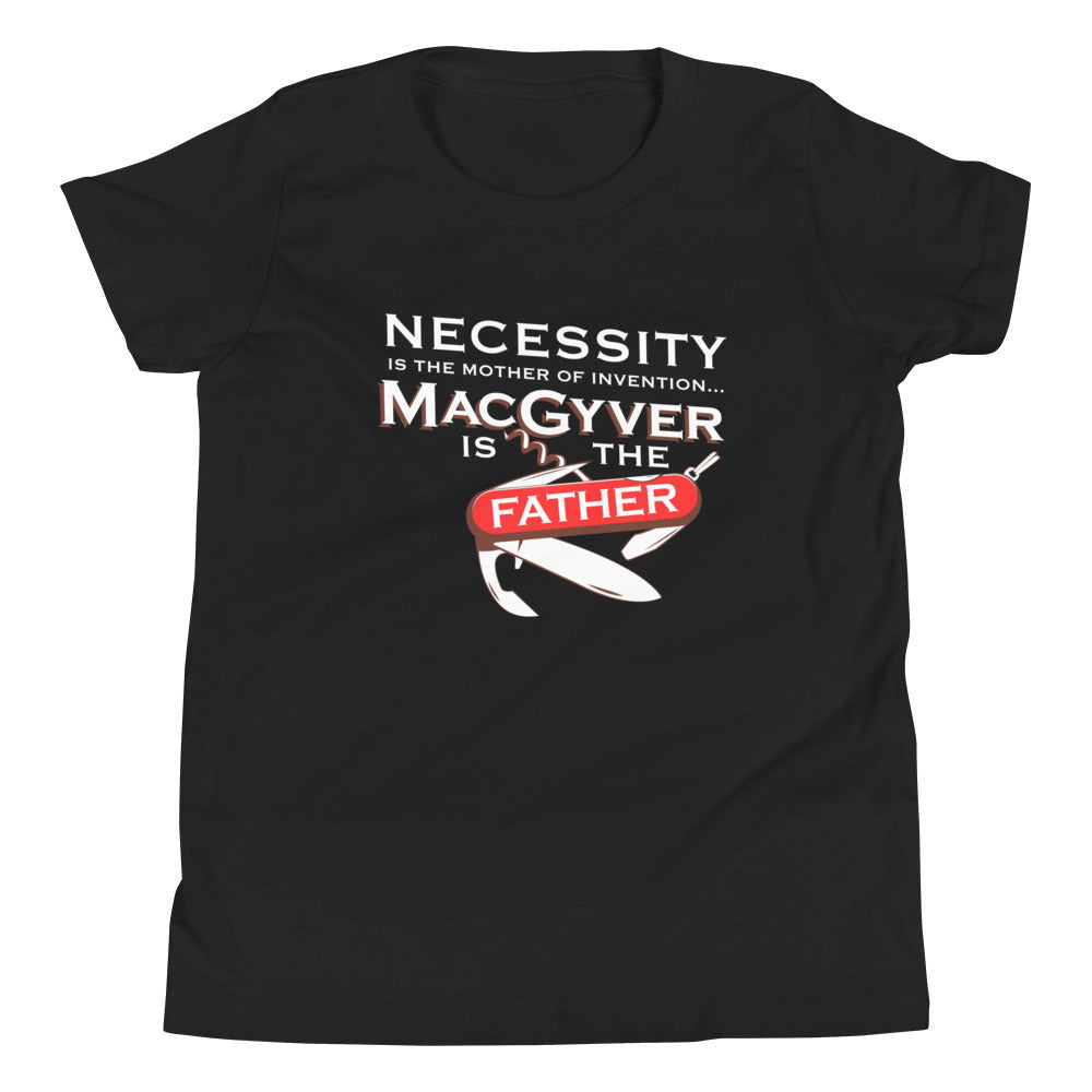 Necessity Is The Mother Kid's Youth Tee Hoodie, Sweatshirt | CoreVibeTees.com (Image 2)