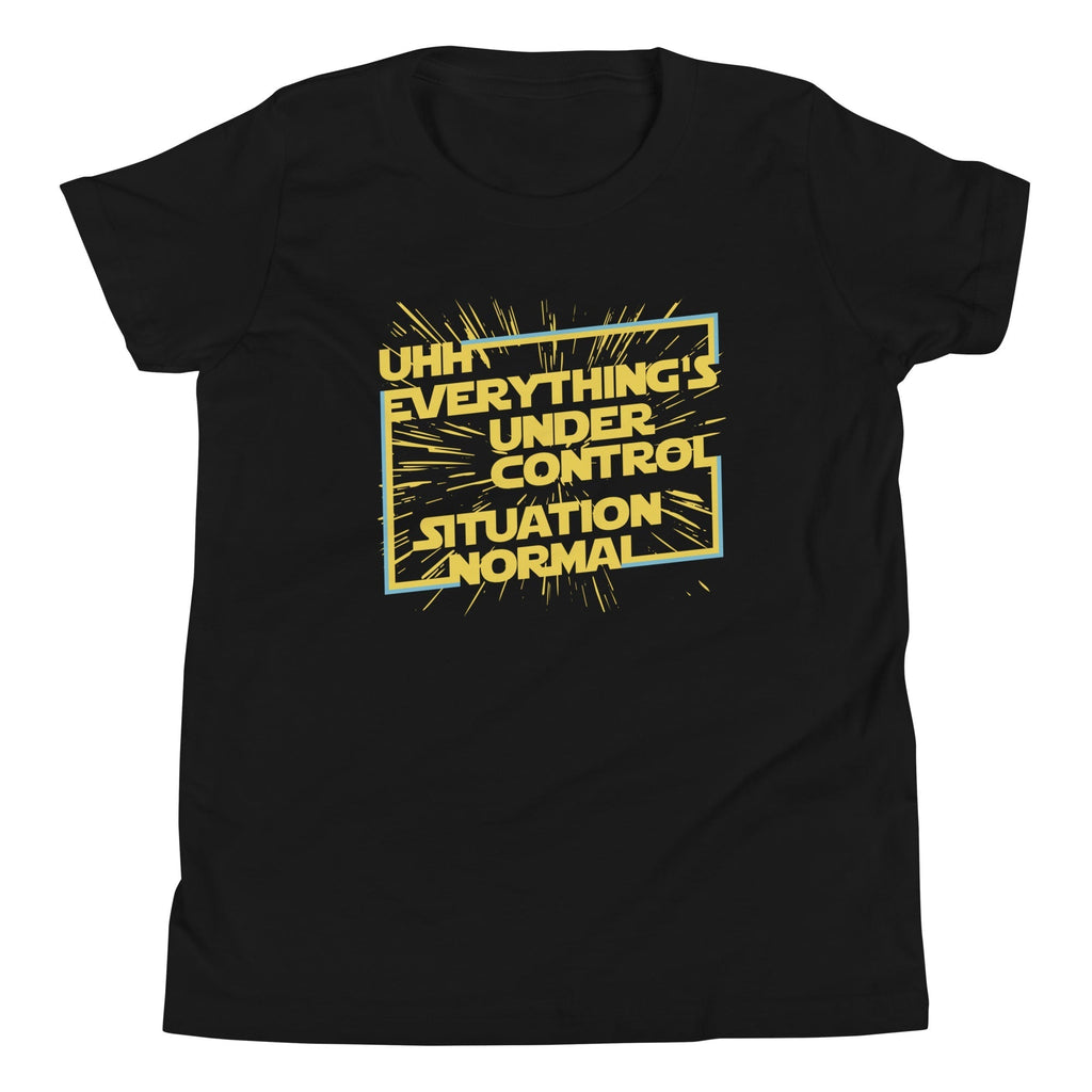 Everything's Under Control Situation Normal Kid's Youth Tee Hoodie, Sweatshirt | CoreVibeTees.com (Image 2)