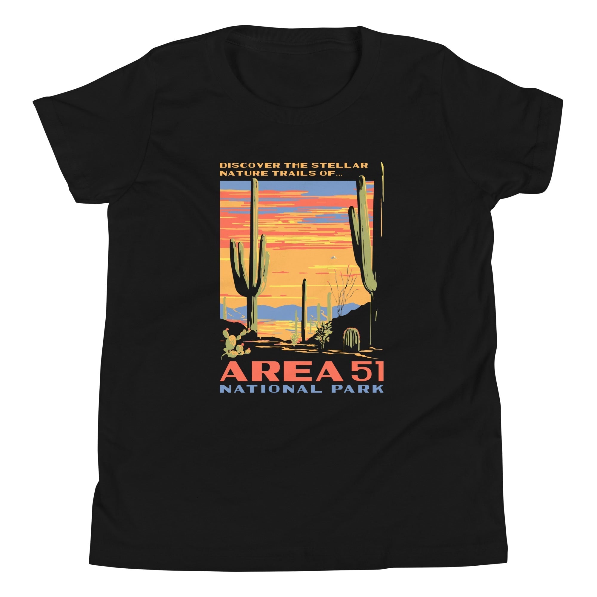 Area 51 National Park Kid's Youth Tee Hoodie, Sweatshirt | CoreVibeTees.com (Image 1)