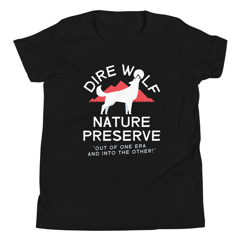 Dire Wolf Nature Preserve Kid's Youth Tee Hoodie, Sweatshirt | CoreVibeTees.com (Image 3)