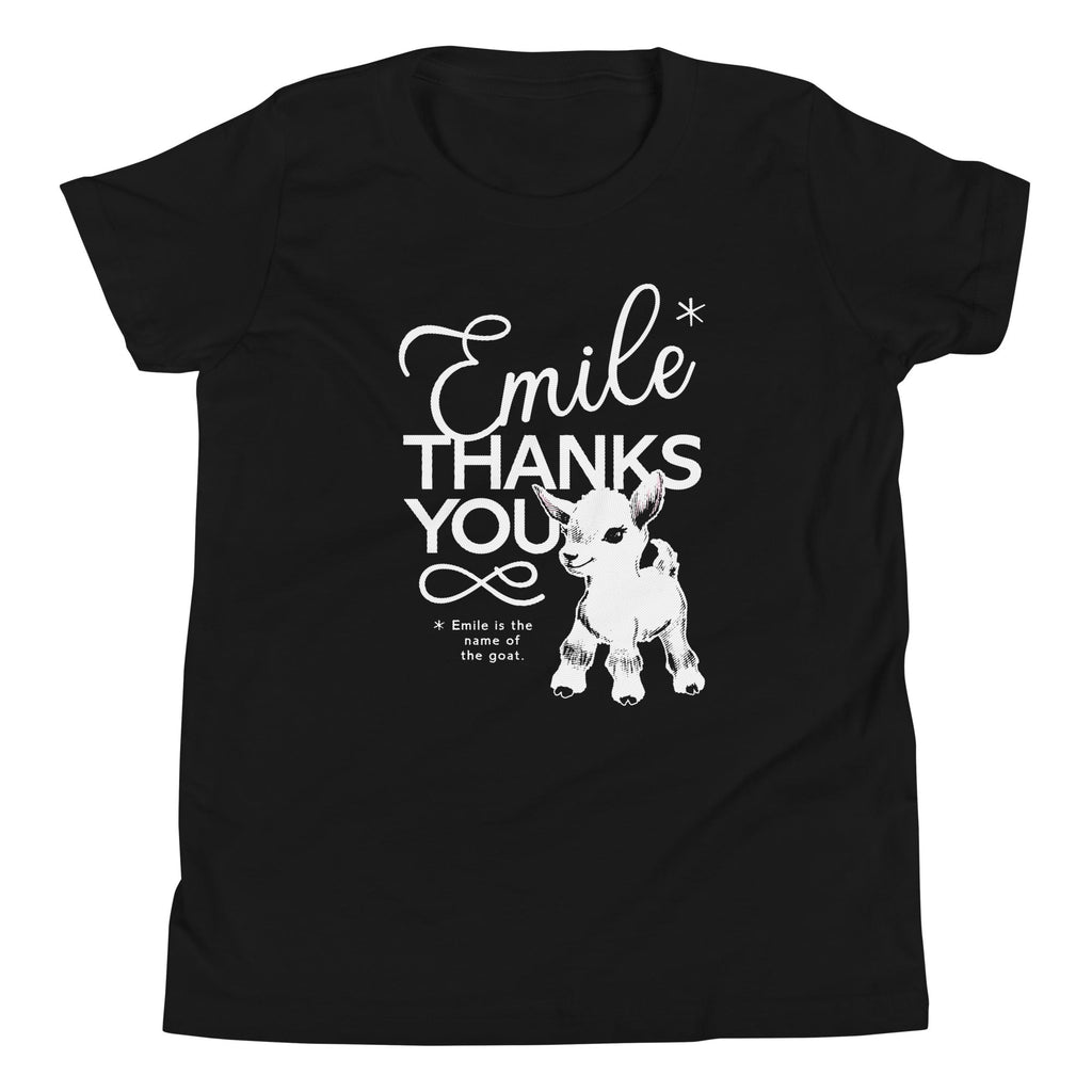 Emile Thanks You Kid's Youth Tee Hoodie, Sweatshirt | CoreVibeTees.com (Image 2)