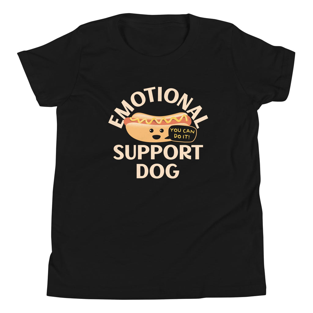 Emotional Support Dog Kid's Youth Tee Hoodie, Sweatshirt | CoreVibeTees.com (Image 2)