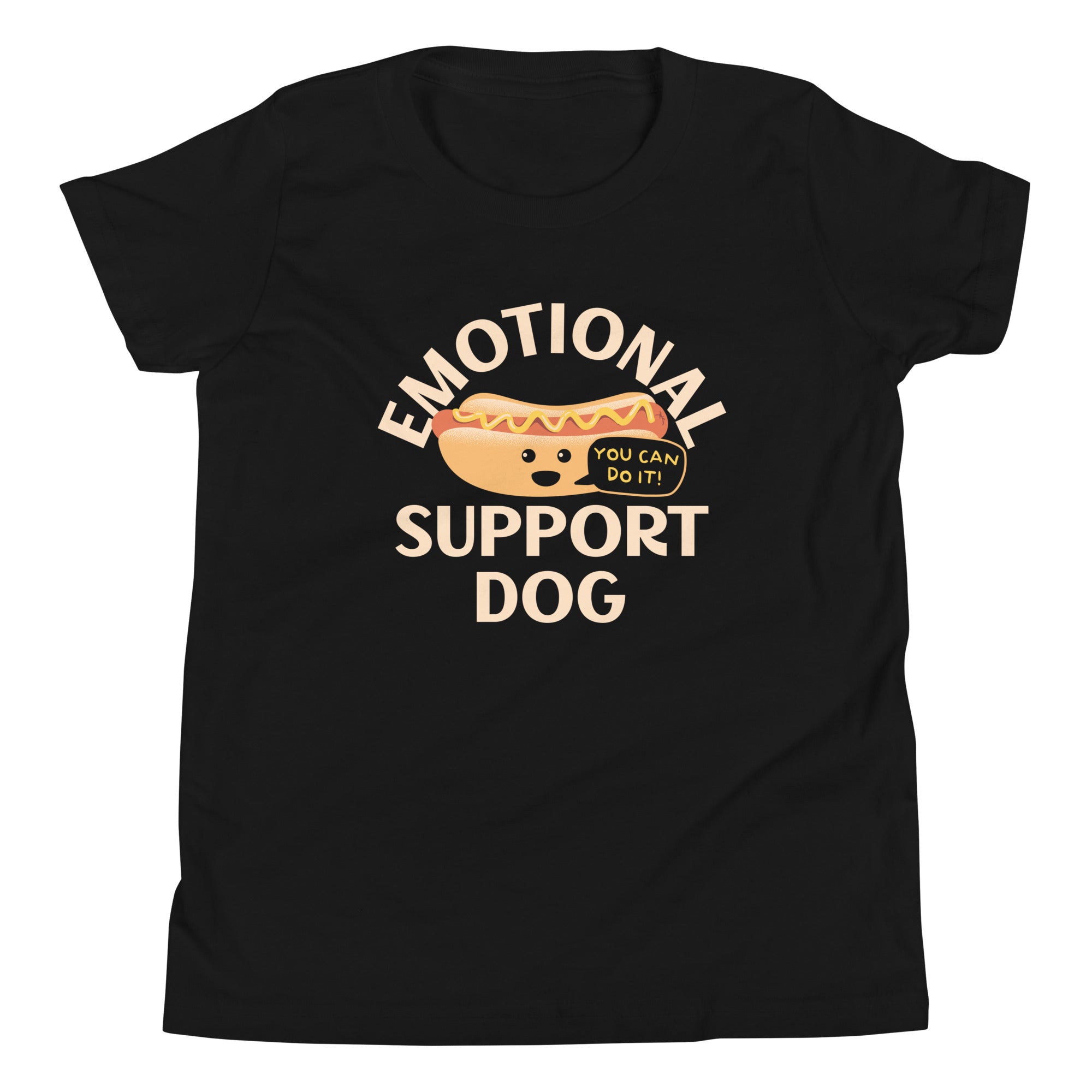 Emotional Support Dog Kid's Youth Tee Hoodie, Sweatshirt | CoreVibeTees.com (Image 2)