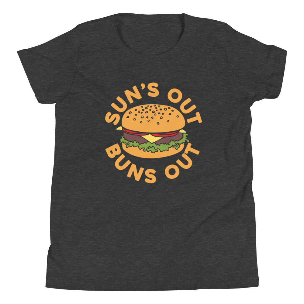 Sun's Out Buns Out Kid's Youth Tee Hoodie, Sweatshirt | CoreVibeTees.com (Image 1)