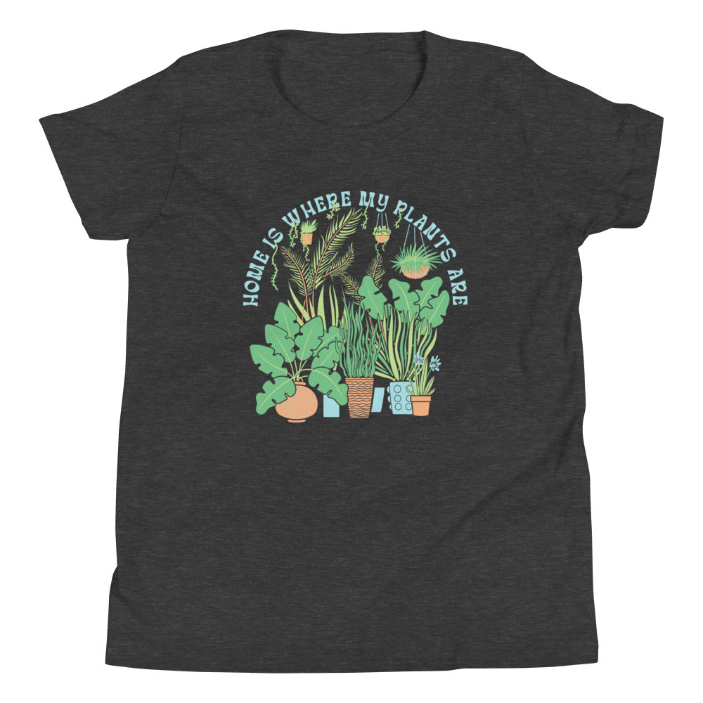 Home Is Where The Plants Are Kid's Youth Tee Hoodie, Sweatshirt | CoreVibeTees.com (Image 3)