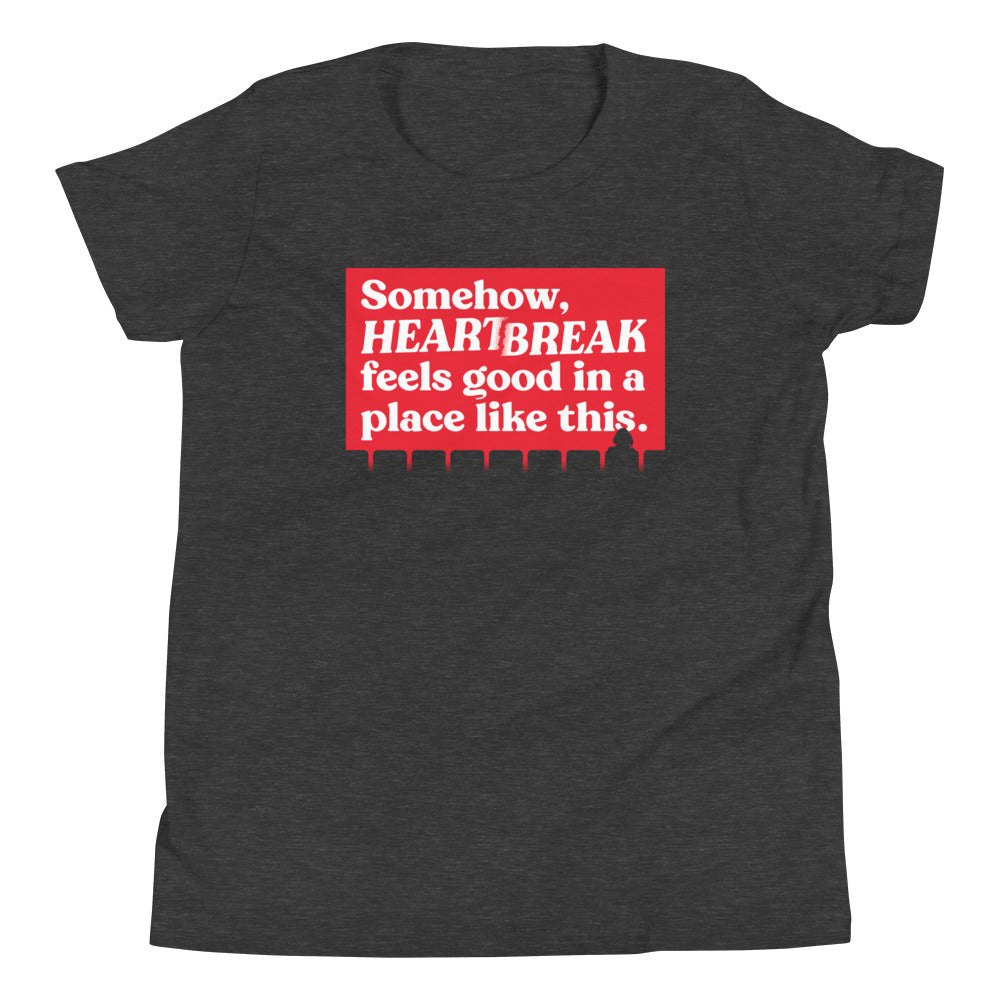 Somehow, Heartbreak Feels Good Kid's Youth Tee Hoodie, Sweatshirt | CoreVibeTees.com (Image 3)