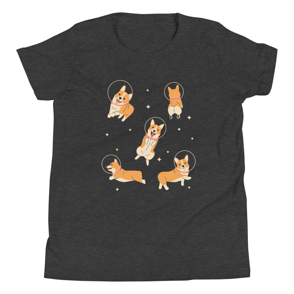 Corgis In Space Kid's Youth Tee Hoodie, Sweatshirt | CoreVibeTees.com (Image 3)