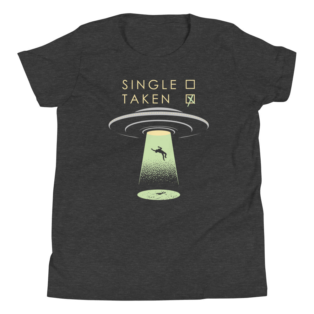 Single Taken UFO Kid's Youth Tee Hoodie, Sweatshirt | CoreVibeTees.com (Image 1)