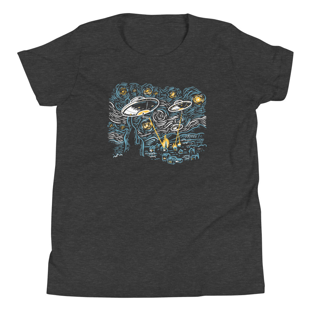 Starry Invasion Kid's Youth Tee Hoodie, Sweatshirt | CoreVibeTees.com (Image 3)