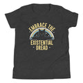 Embrace The Existential Dread Kid's Youth Tee Hoodie, Sweatshirt | CoreVibeTees.com (Image 1)