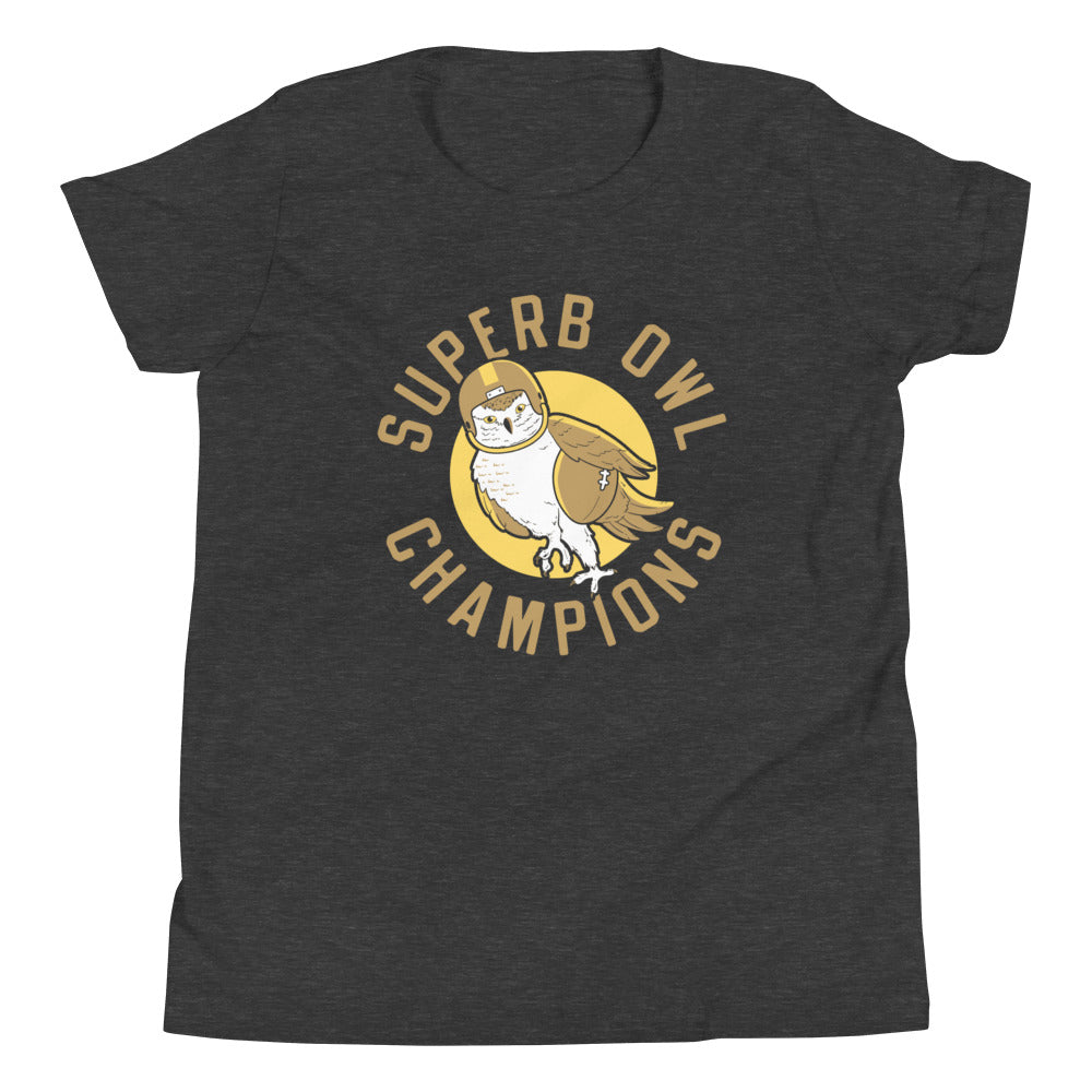 Superb Owl Kid's Youth Tee Hoodie, Sweatshirt | CoreVibeTees.com (Image 3)