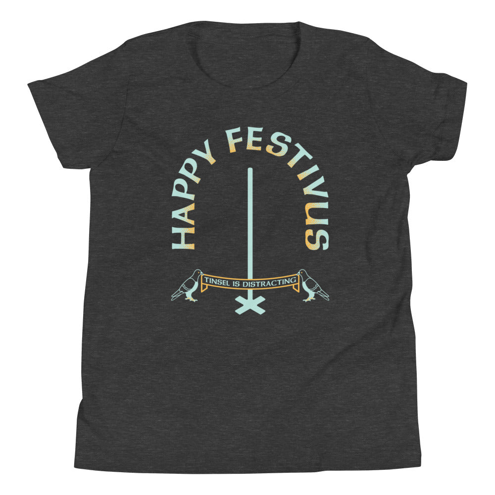 Happy Festivus Kid's Youth Tee Hoodie, Sweatshirt | CoreVibeTees.com (Image 3)