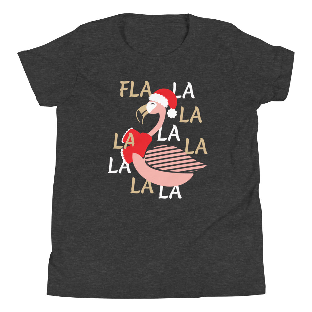Fla La La Lamingo Kid's Youth Tee Hoodie, Sweatshirt | CoreVibeTees.com (Image 1)