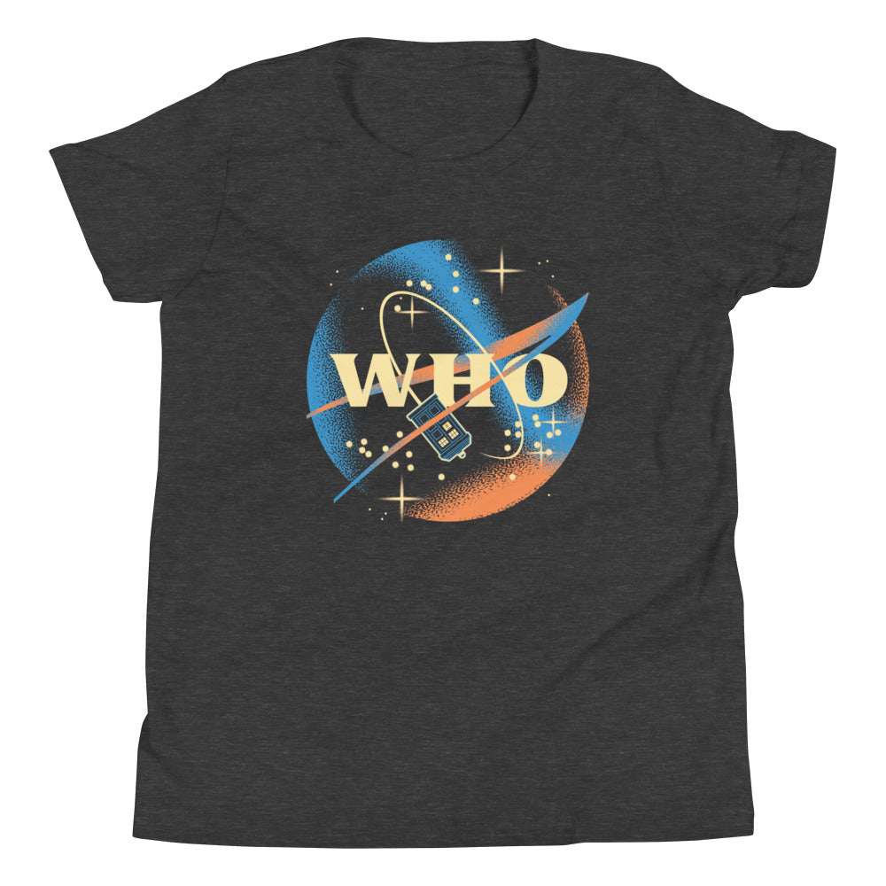 Who Space Administration Kid's Youth Tee Hoodie, Sweatshirt | CoreVibeTees.com (Image 3)