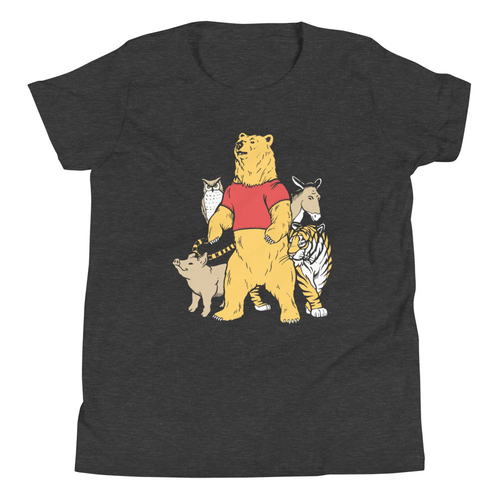 Bear And Friends Kid's Youth Tee Hoodie, Sweatshirt | CoreVibeTees.com (Image 3)