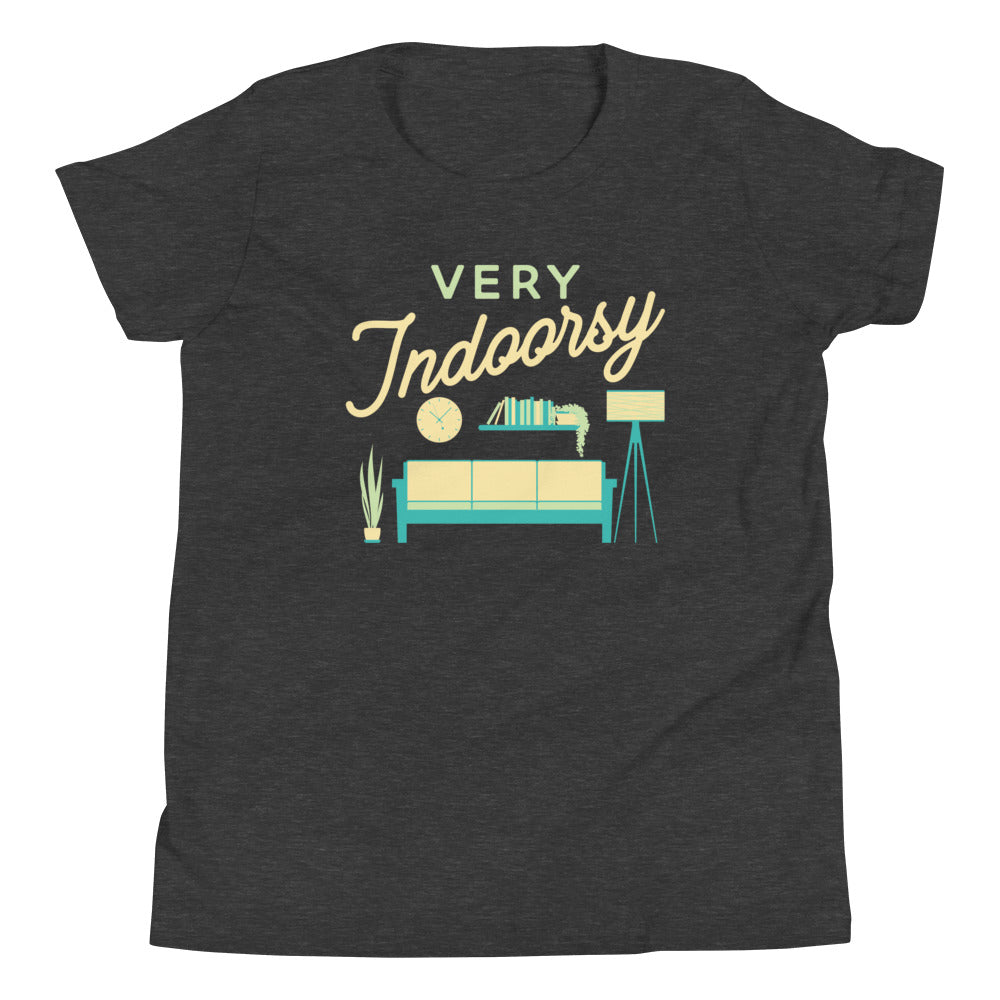 Very Indoorsy Kid's Youth Tee Hoodie, Sweatshirt | CoreVibeTees.com (Image 4)