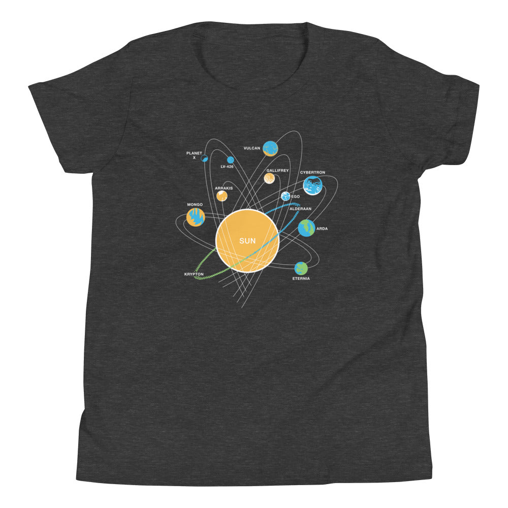 Solar System Kid's Youth Tee Hoodie, Sweatshirt | CoreVibeTees.com (Image 3)