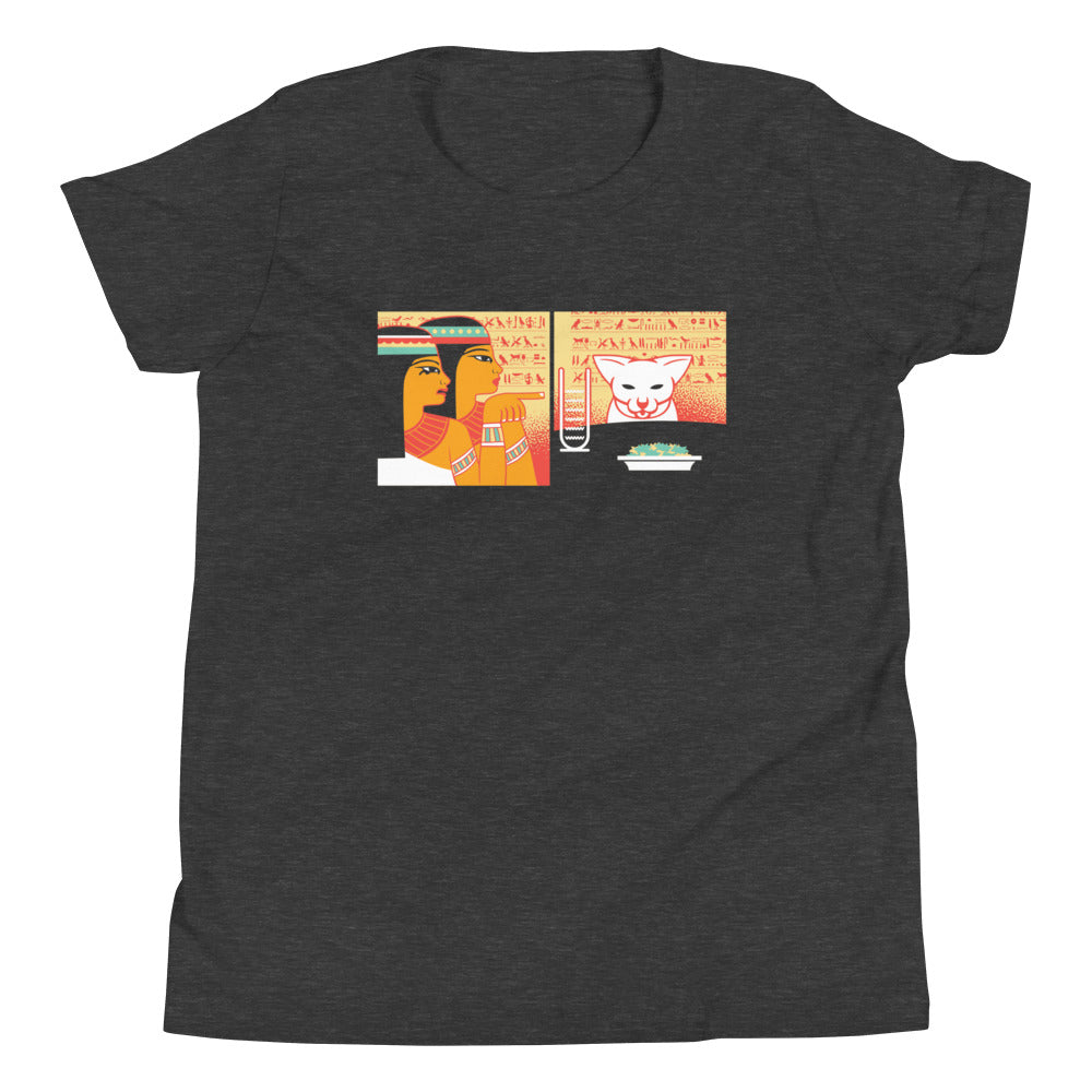 Egyptian Cat Kid's Youth Tee Hoodie, Sweatshirt | CoreVibeTees.com (Image 3)