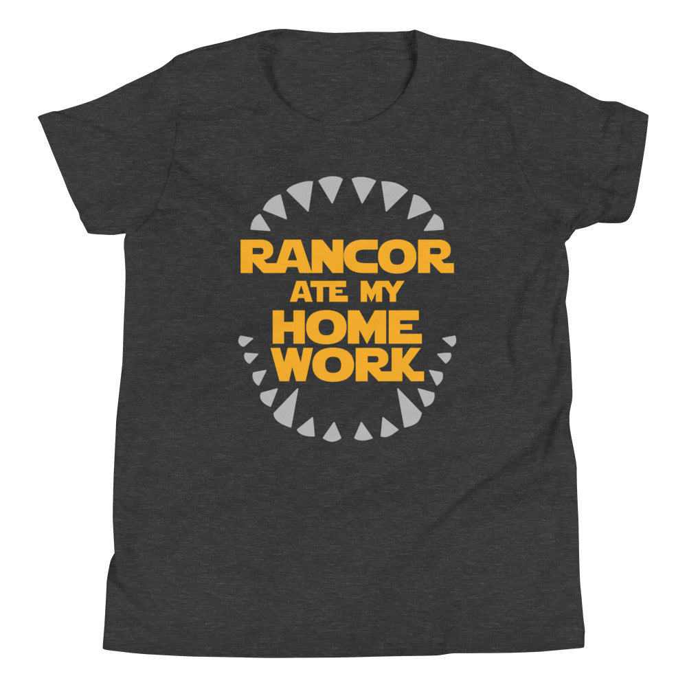 Rancor Ate My Homework Kid's Youth Tee Hoodie, Sweatshirt | CoreVibeTees.com (Image 2)