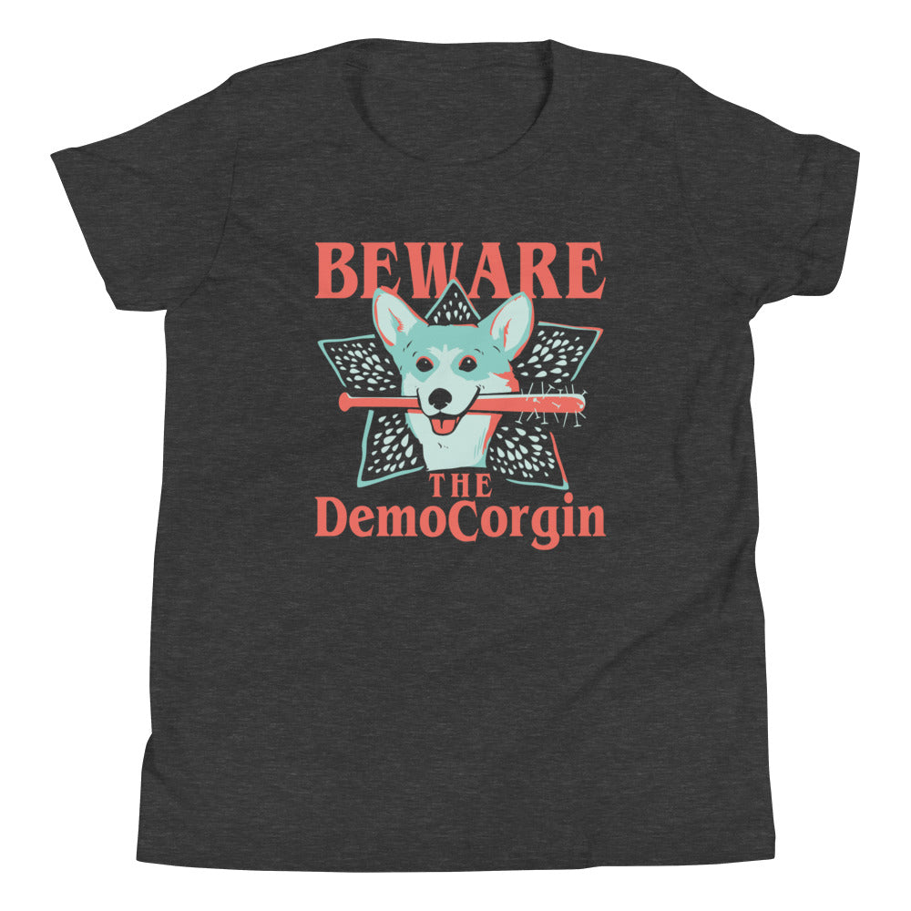 The DemoCorgin Kid's Youth Tee Hoodie, Sweatshirt | CoreVibeTees.com (Image 3)