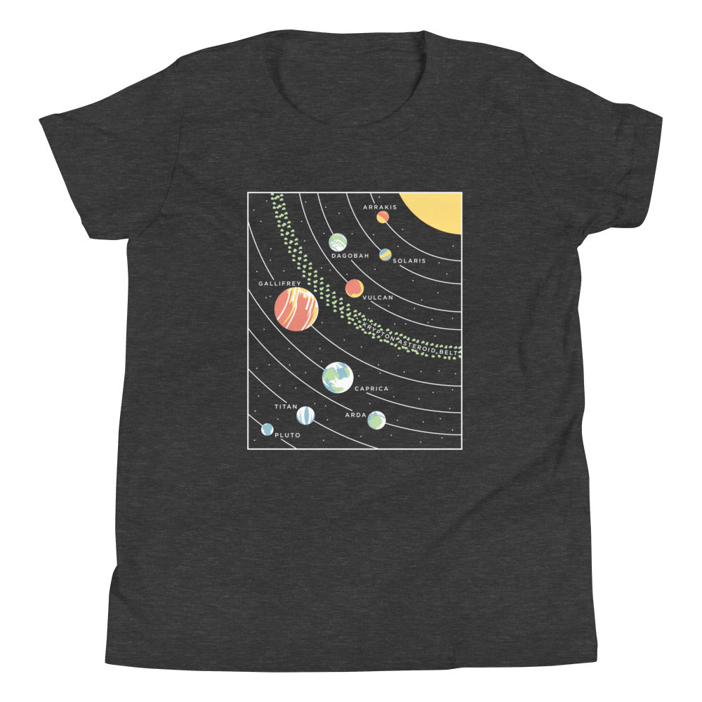 9 Planets Kid's Youth Tee Hoodie, Sweatshirt | CoreVibeTees.com (Image 4)