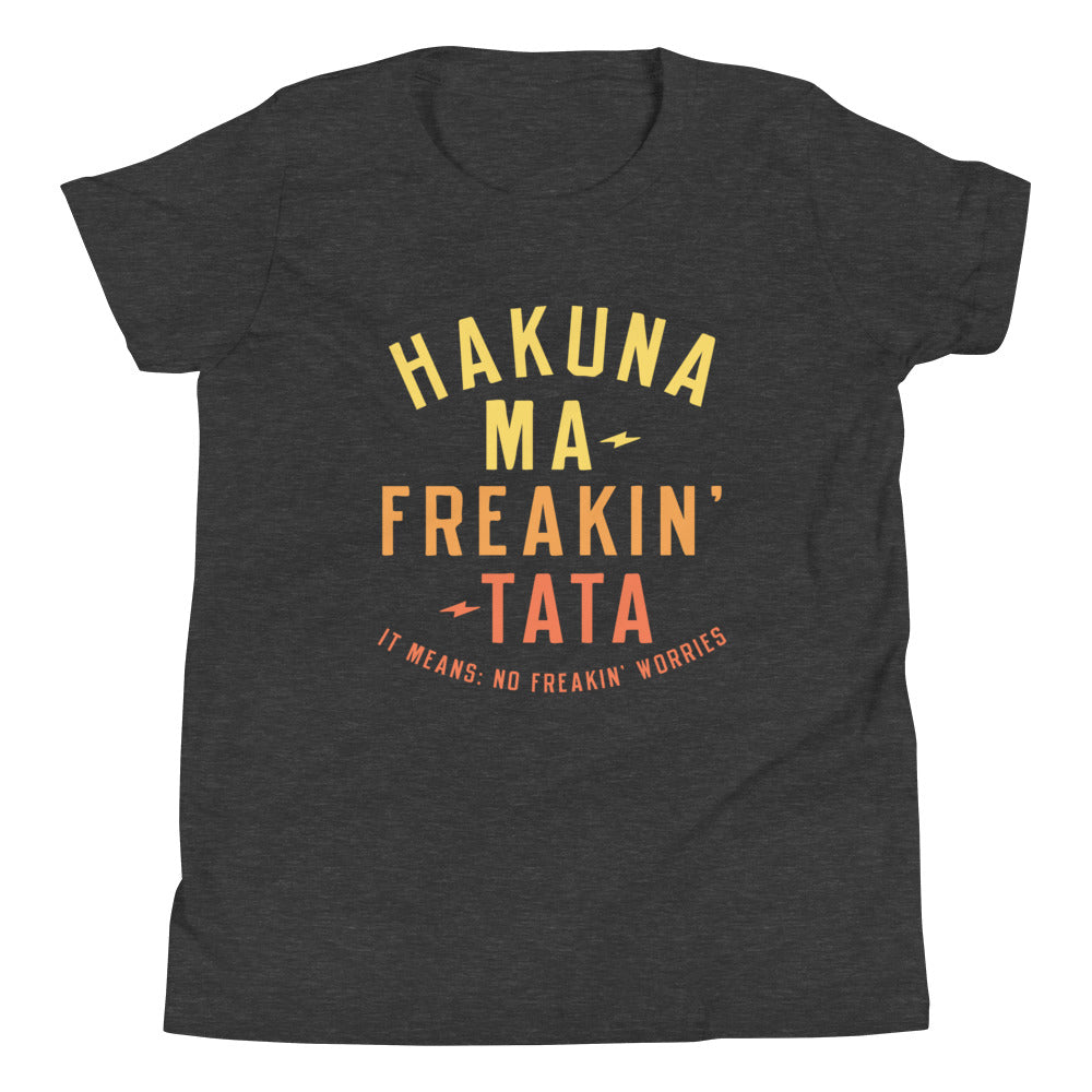Hakuna Ma-Freakin-Tata Kid's Youth Tee Hoodie, Sweatshirt | CoreVibeTees.com (Image 4)