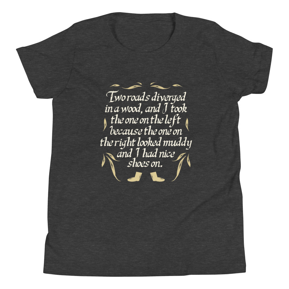 Two Roads Diverged Kid's Youth Tee Hoodie, Sweatshirt | CoreVibeTees.com (Image 5)
