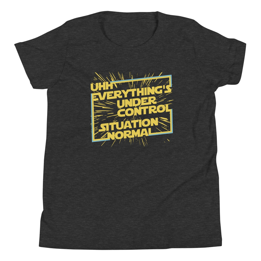 Everything's Under Control Situation Normal Kid's Youth Tee Hoodie, Sweatshirt | CoreVibeTees.com (Image 1)