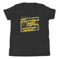 Everything's Under Control Situation Normal Kid's Youth Tee Hoodie, Sweatshirt | CoreVibeTees.com (Image 1)