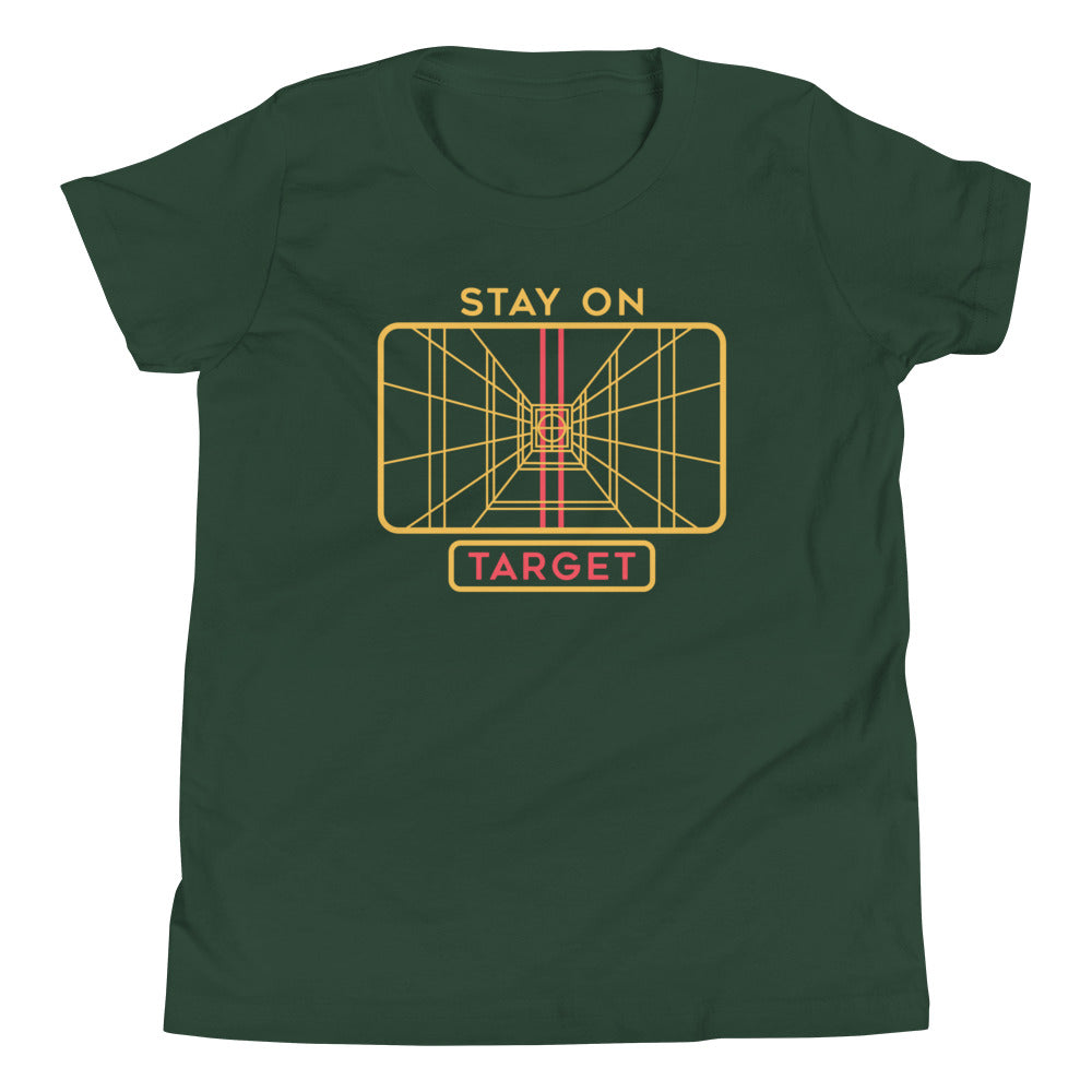 Stay On Target Kid's Youth Tee Hoodie, Sweatshirt | CoreVibeTees.com (Image 3)