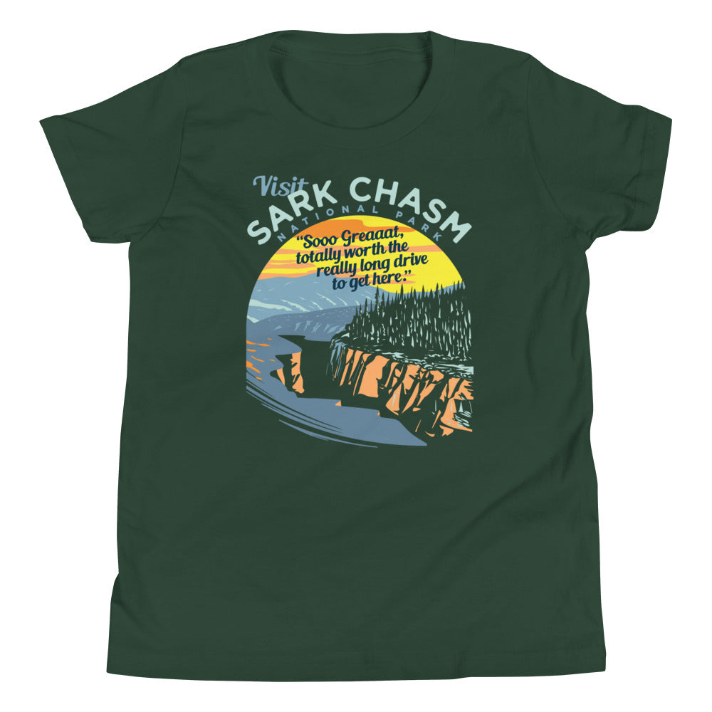 Visit Sark Chasm Kid's Youth Tee Hoodie, Sweatshirt | CoreVibeTees.com (Image 3)