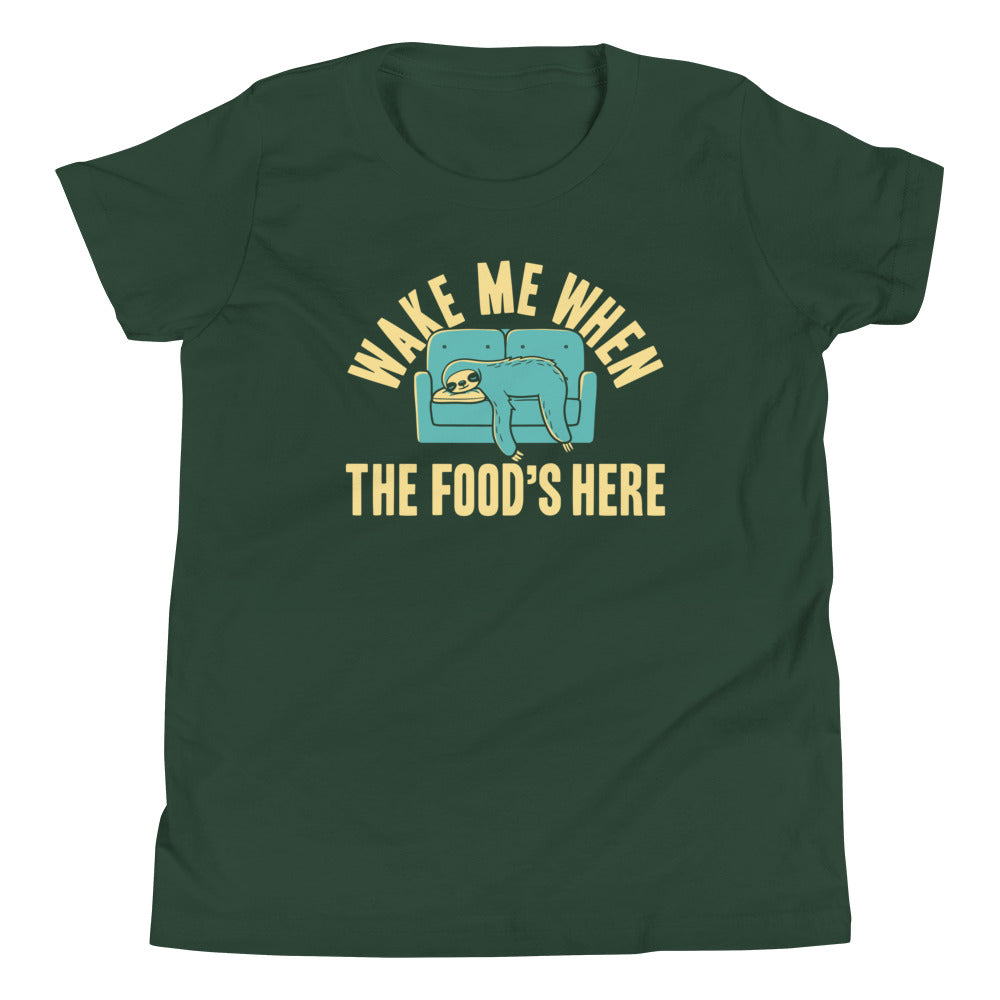 Wake Me When The Food's Here Kid's Youth Tee Hoodie, Sweatshirt | CoreVibeTees.com (Image 4)