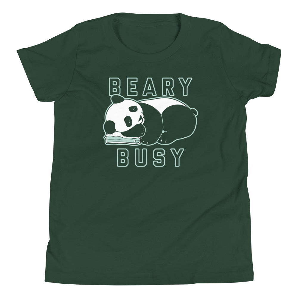 Beary Busy Kid's Youth Tee Hoodie, Sweatshirt | CoreVibeTees.com (Image 3)