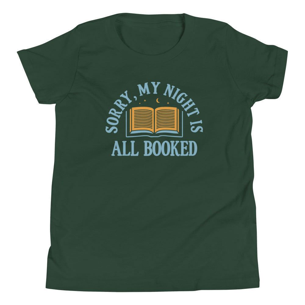 Sorry, My Night Is All Booked Kid's Youth Tee Hoodie, Sweatshirt | CoreVibeTees.com (Image 4)