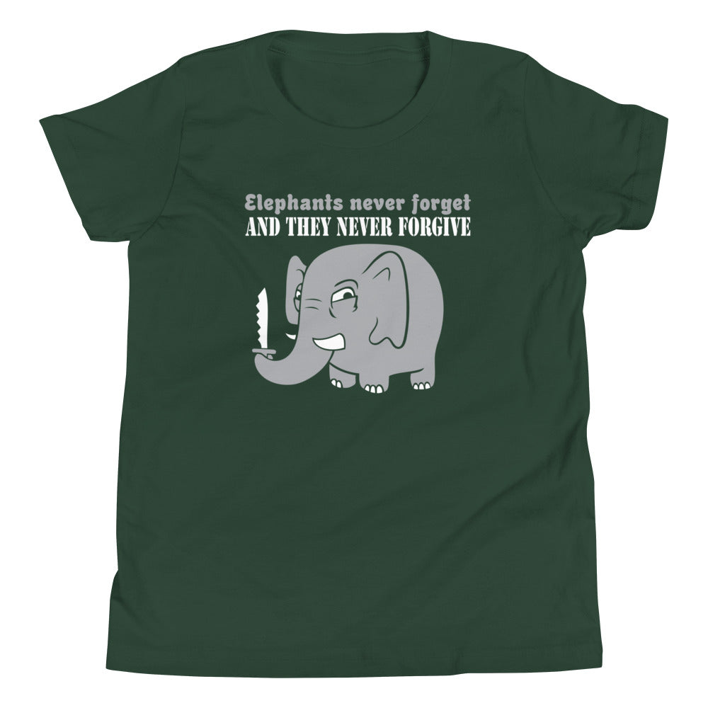 Elephants Never Forgive Kid's Youth Tee Hoodie, Sweatshirt | CoreVibeTees.com (Image 4)