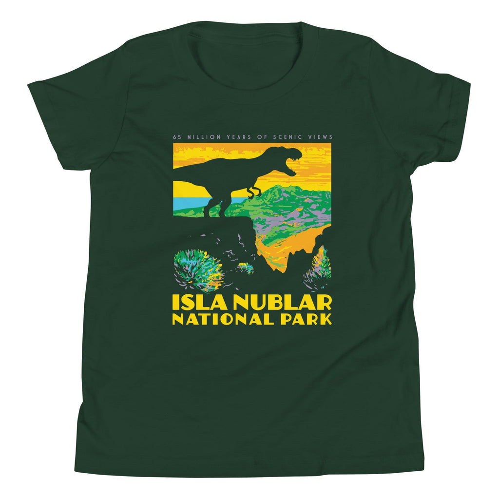 Isla Nublar National Park Kid's Youth Tee Hoodie, Sweatshirt | CoreVibeTees.com (Image 4)