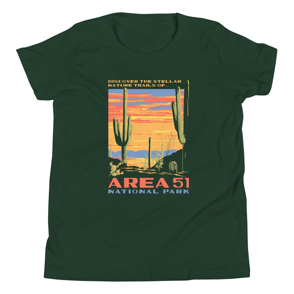 Area 51 National Park Kid's Youth Tee Hoodie, Sweatshirt | CoreVibeTees.com (Image 4)
