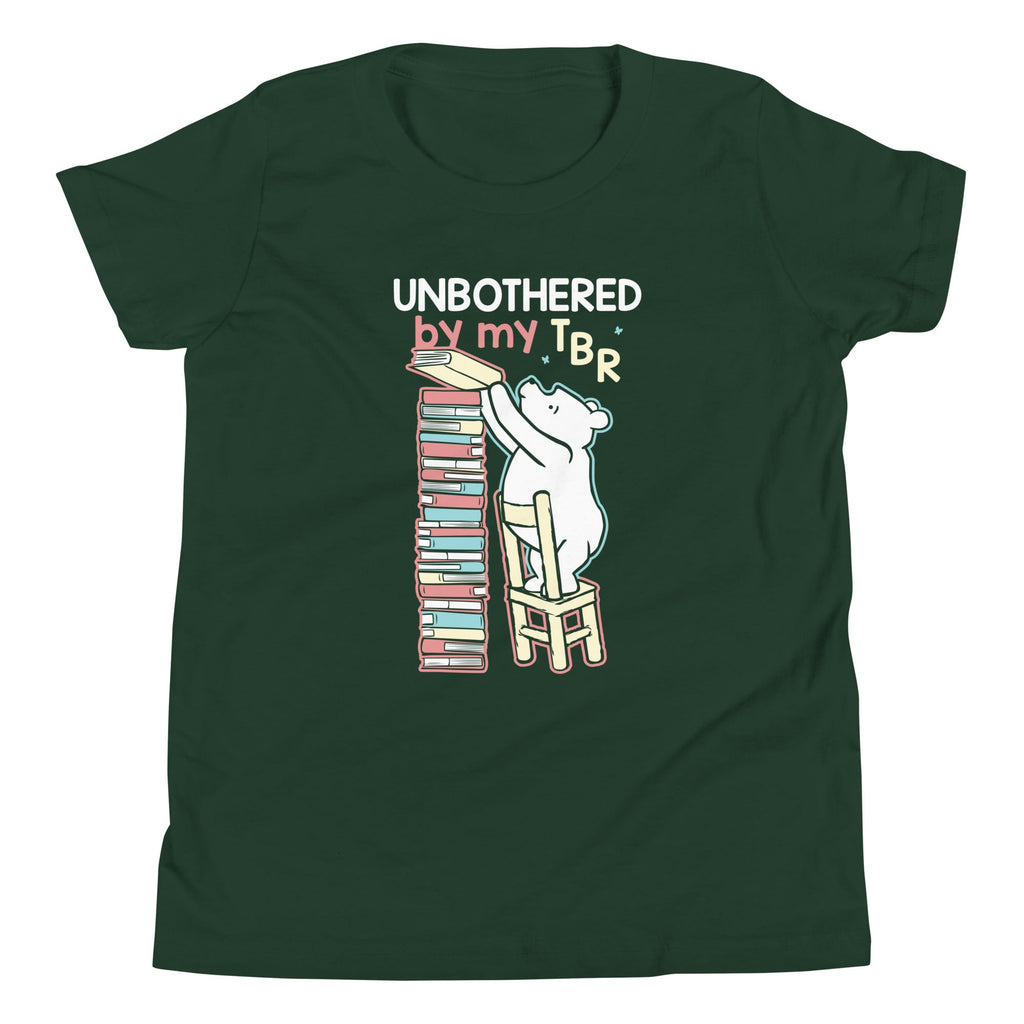 Unbothered By My TBR Kid's Youth Tee Hoodie, Sweatshirt | CoreVibeTees.com (Image 4)
